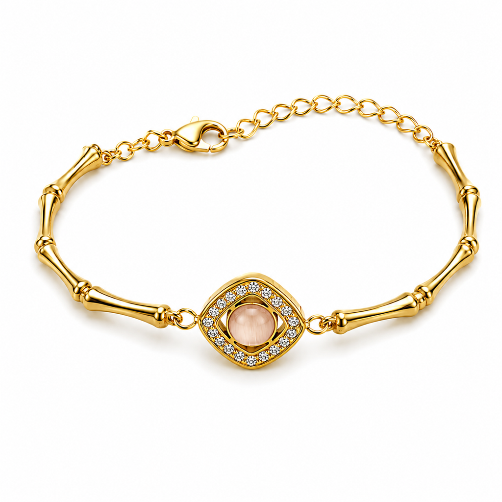18K Evil Eye Crystal Bracelet