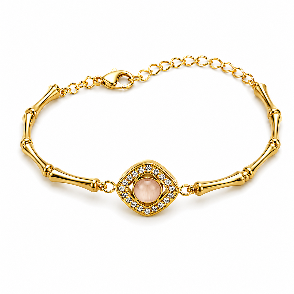 18K Evil Eye Crystal Bracelet