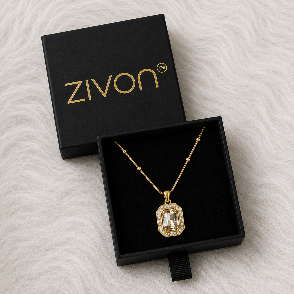 18K Gold Plated Aura Pendant Necklace