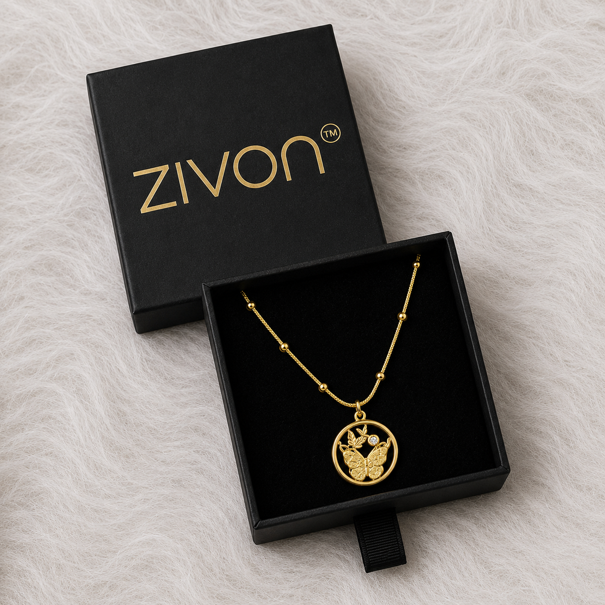 18K Butterfly Bloom Necklace