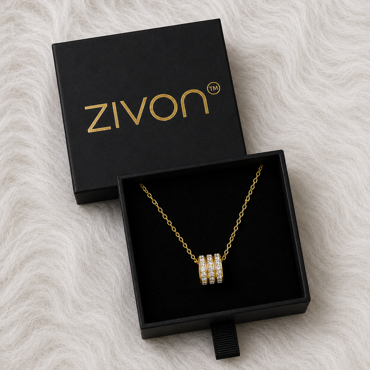 18K Trio Shine Necklace