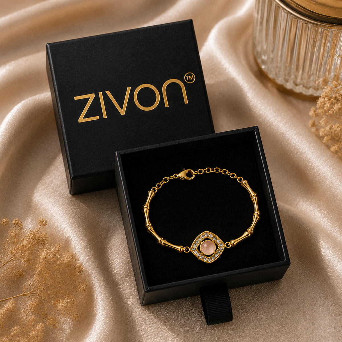 18K Evil Eye Crystal Bracelet