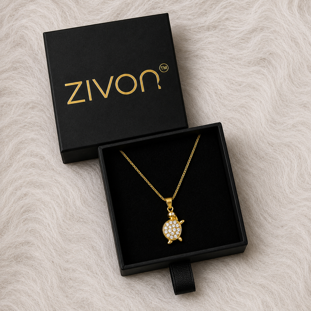 18K Turtle Charm Necklace