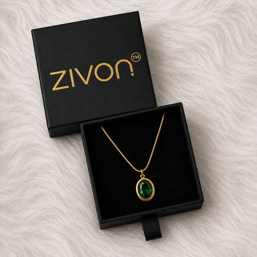 18K Emerald Necklace