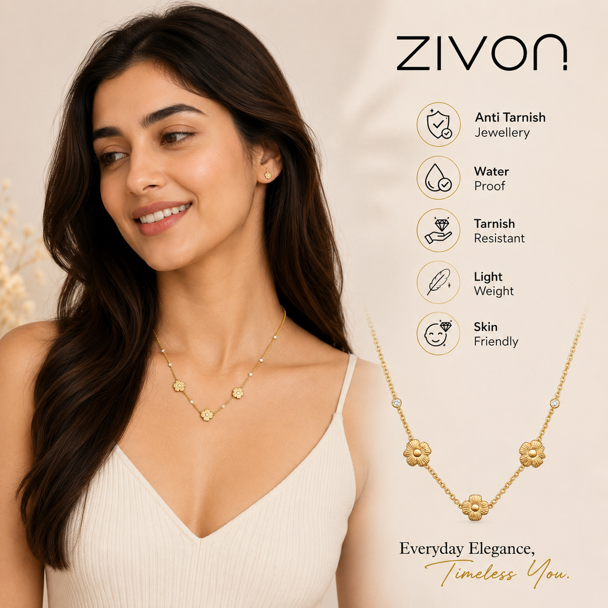 18K Blossom Necklace