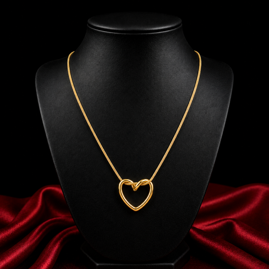 18K Infinity Heart Necklace
