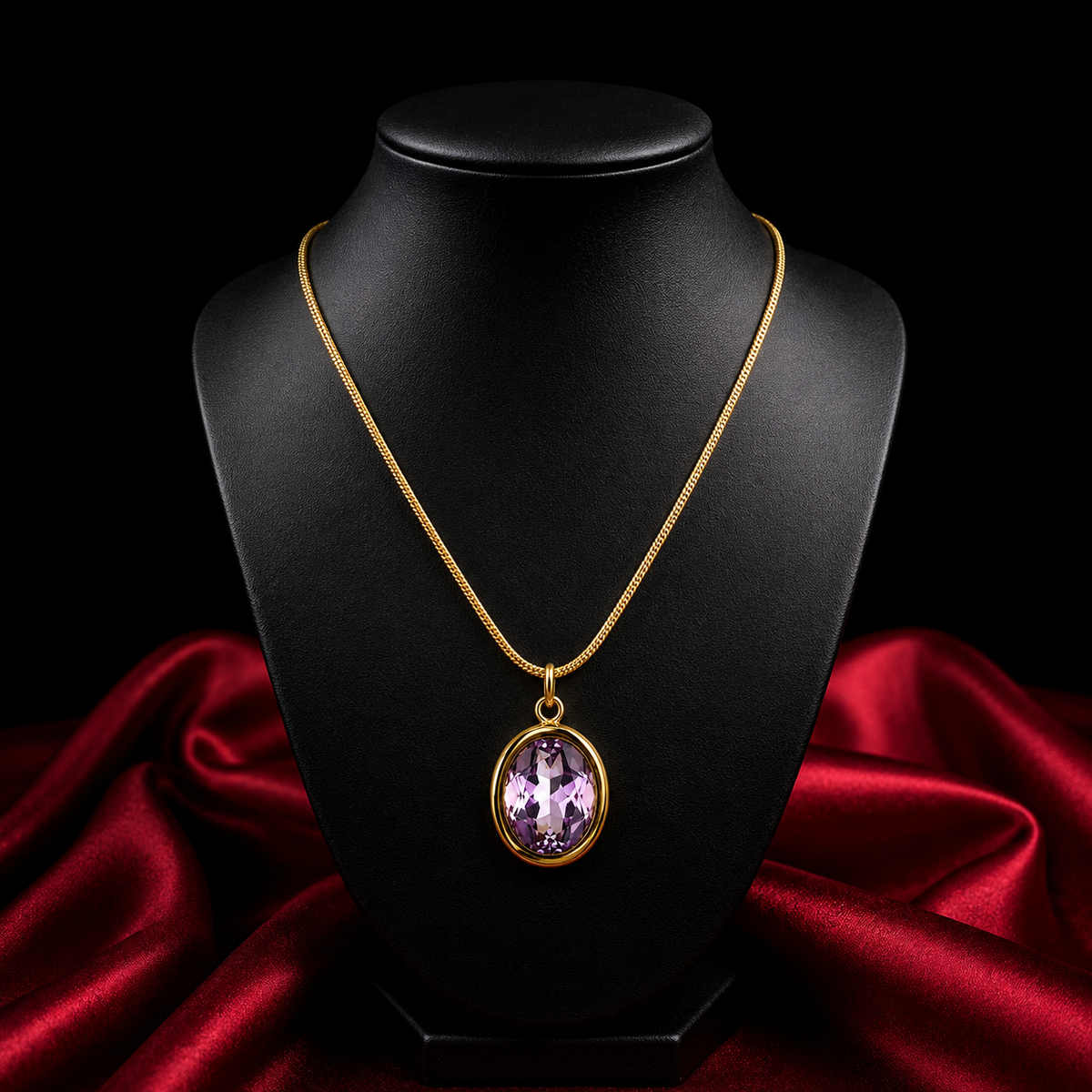 18K Gold Plated Crystal Necklace