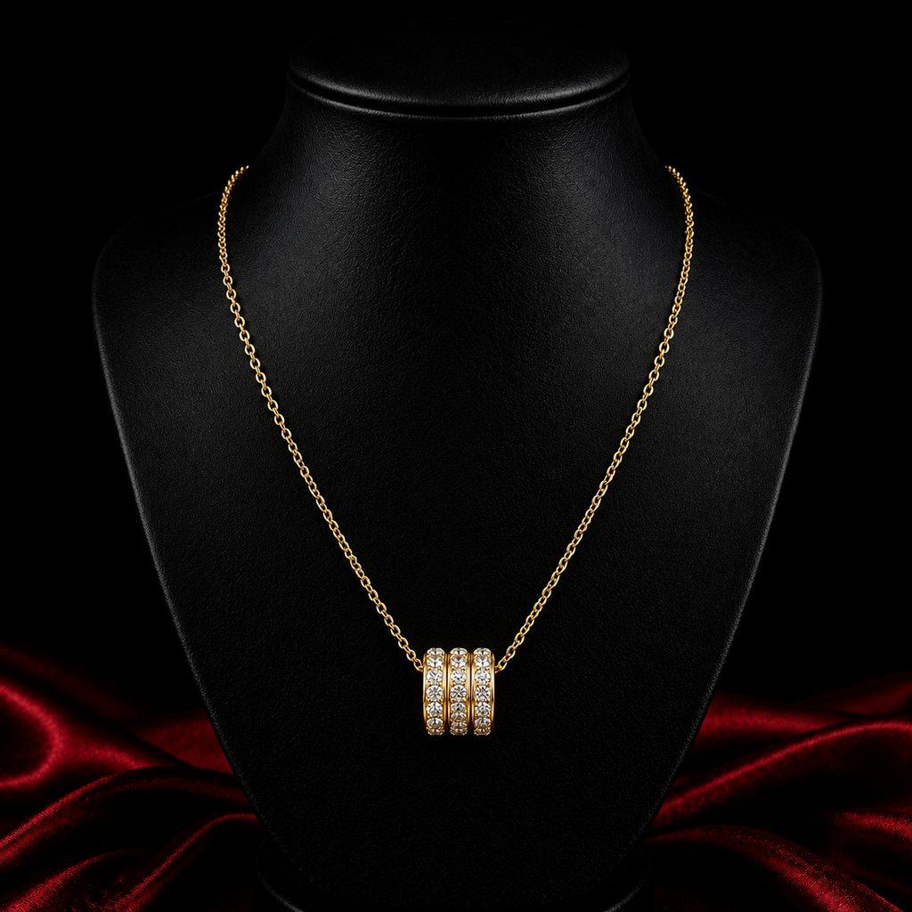 18K Trio Shine Necklace