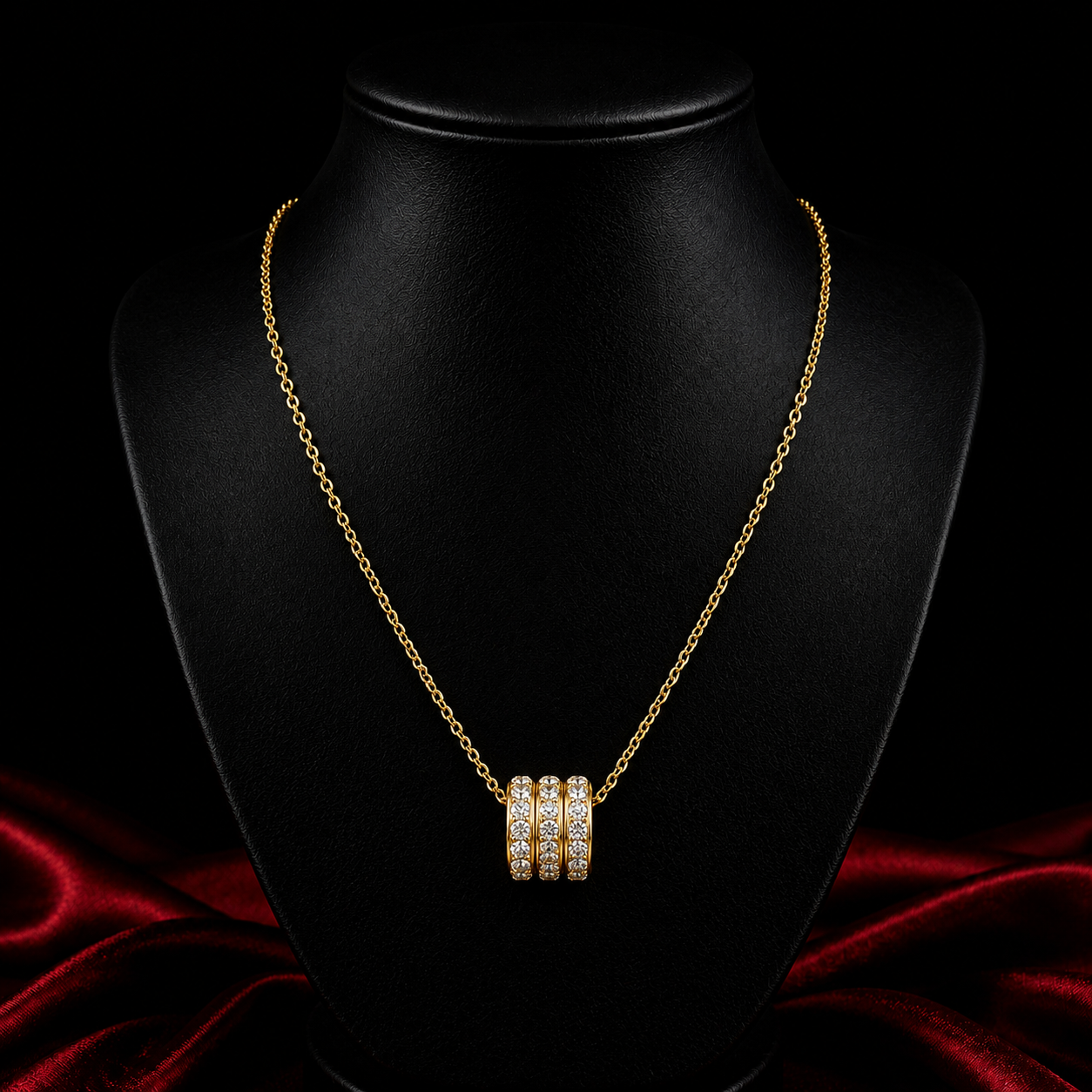 18K Trio Shine Necklace
