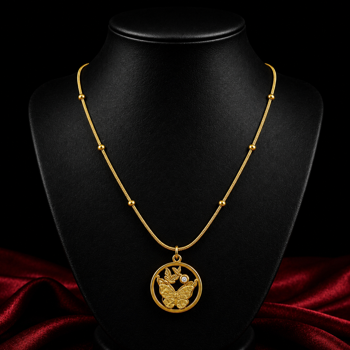 18K Butterfly Bloom Necklace