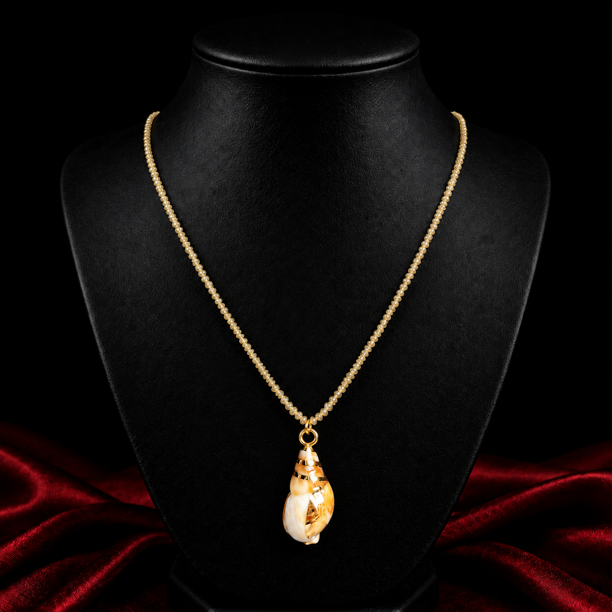 18K Seashell Charm Necklace