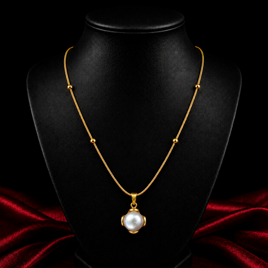 18K Pearl Glow Necklace