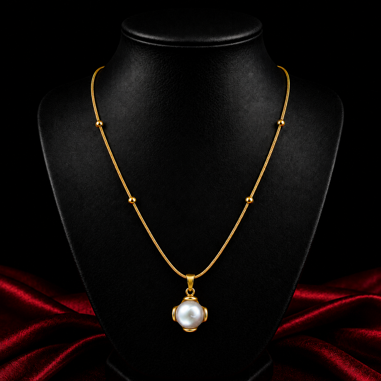 18K Pearl Glow Necklace