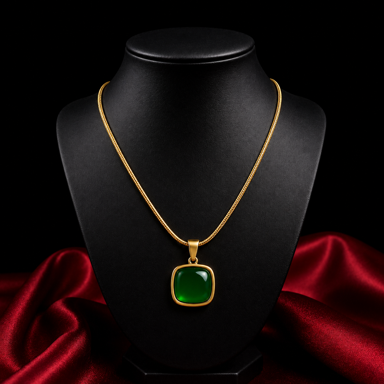 18K Jade Necklace
