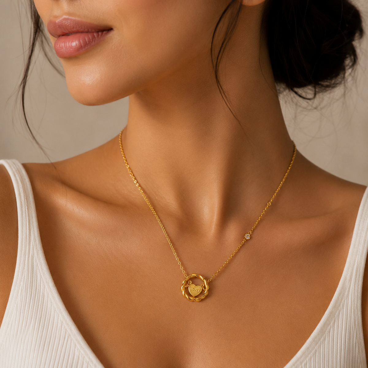 18K Love Knot Necklace