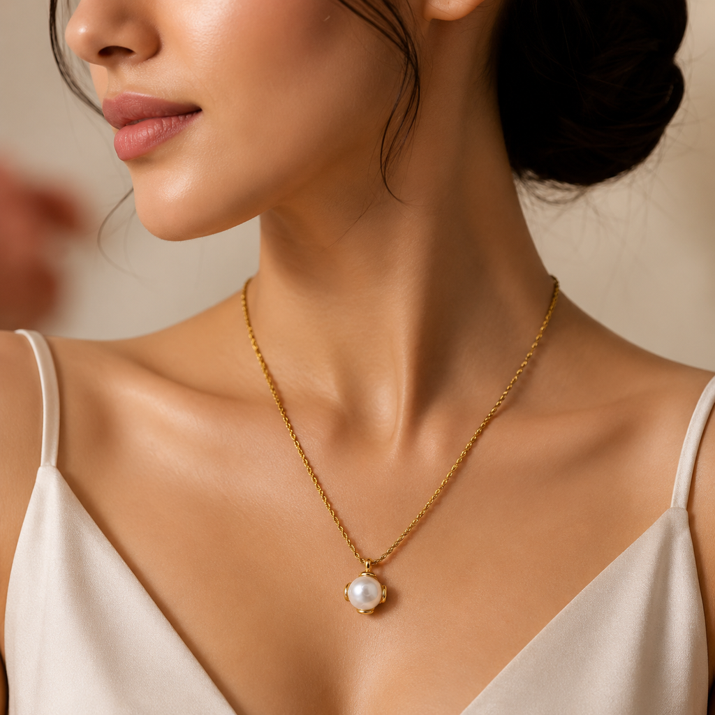 18K Pearl Glow Necklace