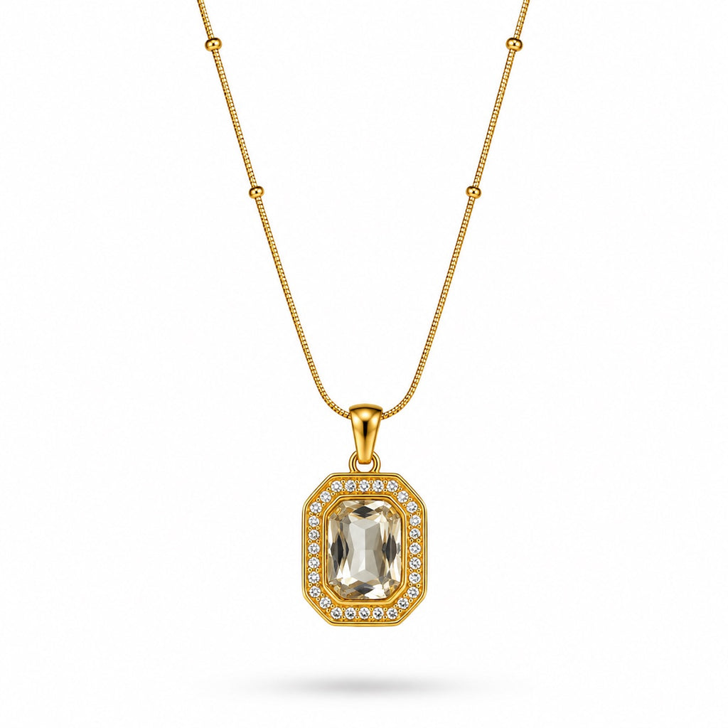 18K Gold Plated Aura Pendant Necklace