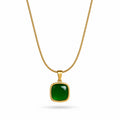 18K Gold Plated Jade Necklace
