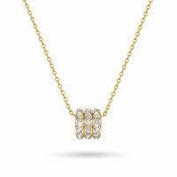 18K Gold Plated Trio Shine Necklace