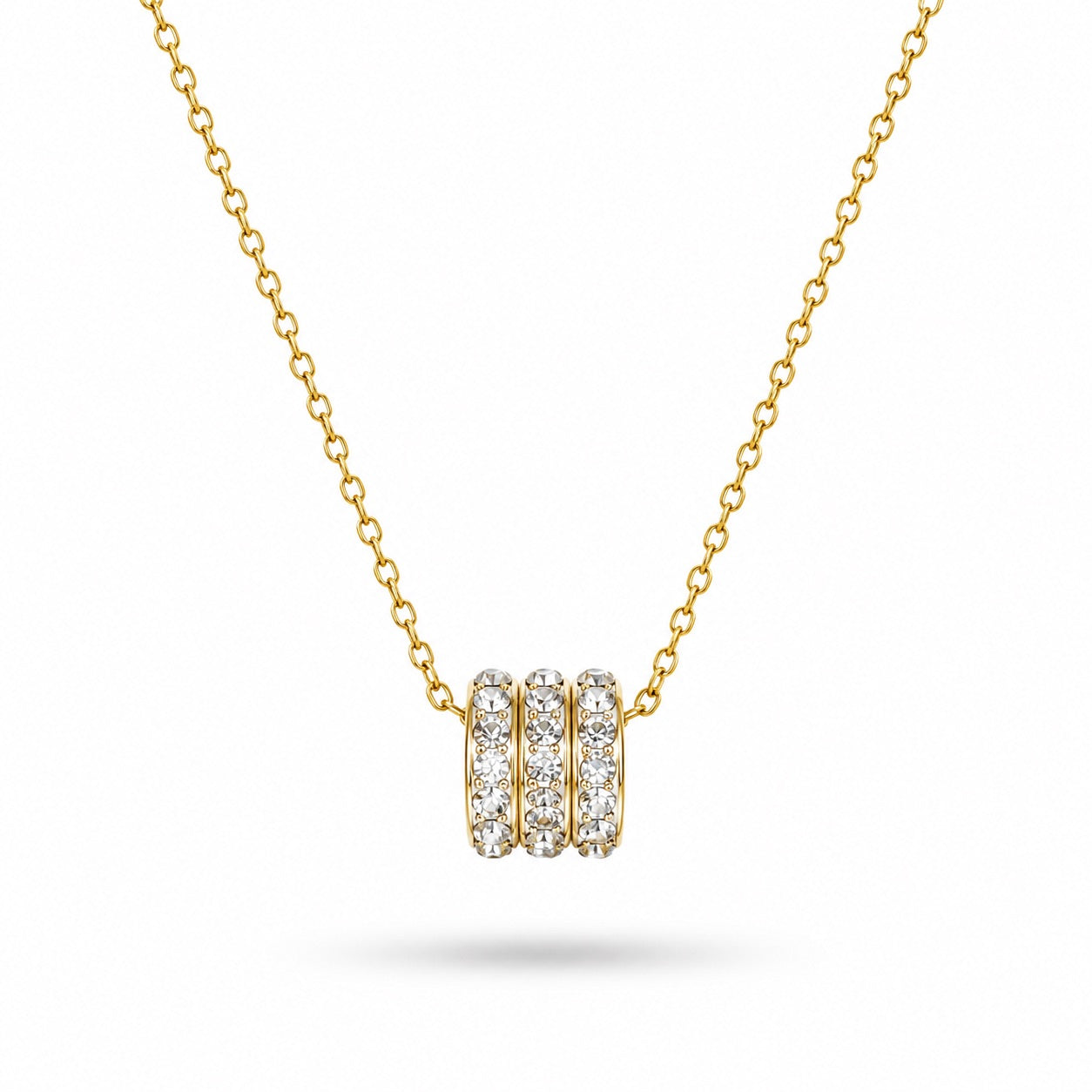 18K Trio Shine Necklace