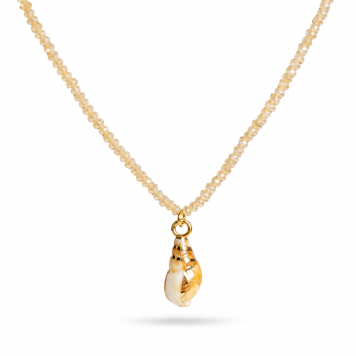 18K Seashell Charm Necklace
