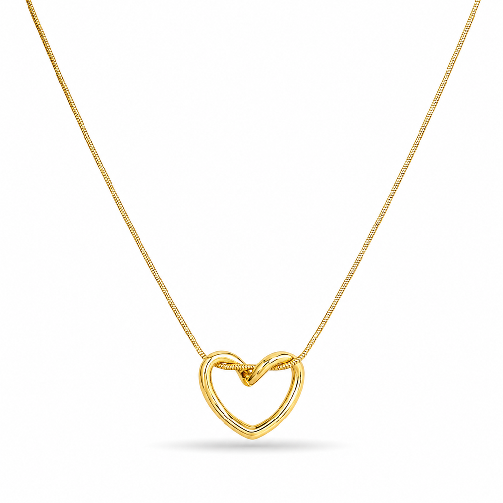 18K Infinity Heart Necklace