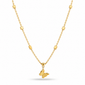 18K Gold Plated Golden Butterfly Necklace