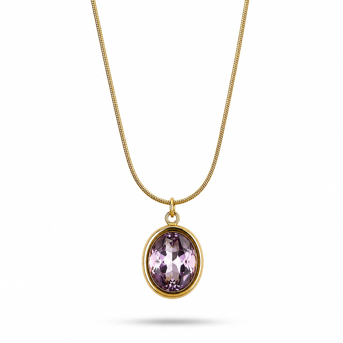 18K Gold Plated Crystal Necklace