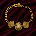 18K Vintage Filigree Statement Bracelet