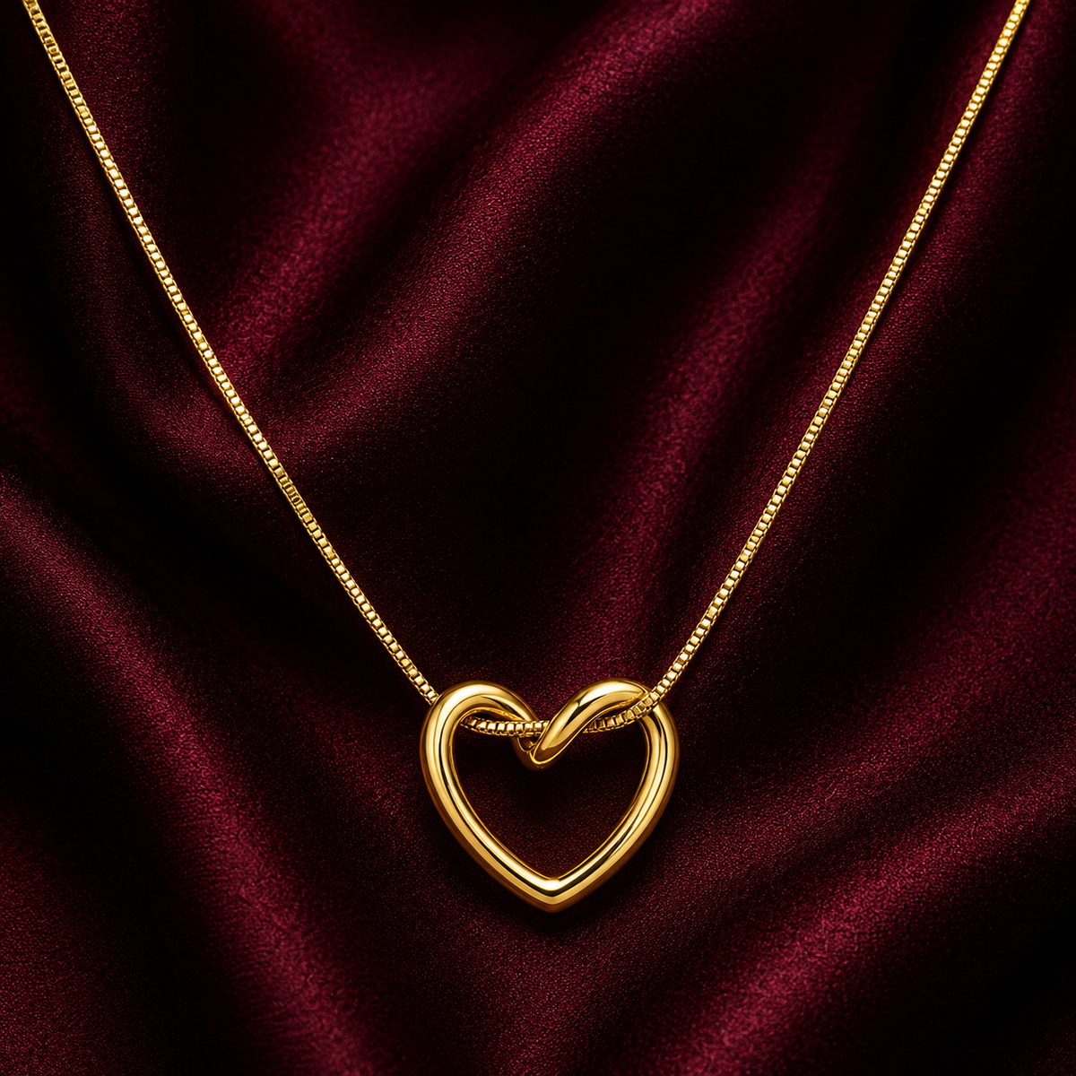18K Infinity Heart Necklace