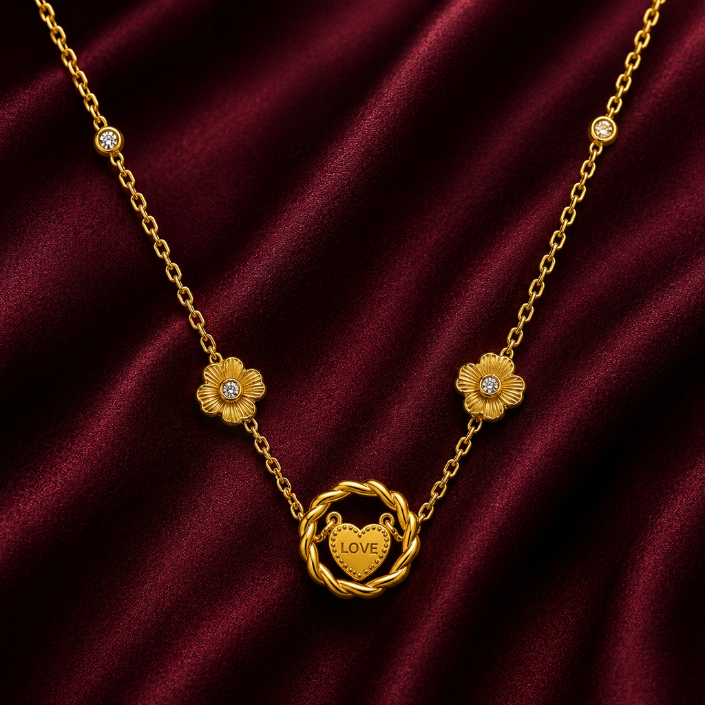 18K Love Knot Necklace