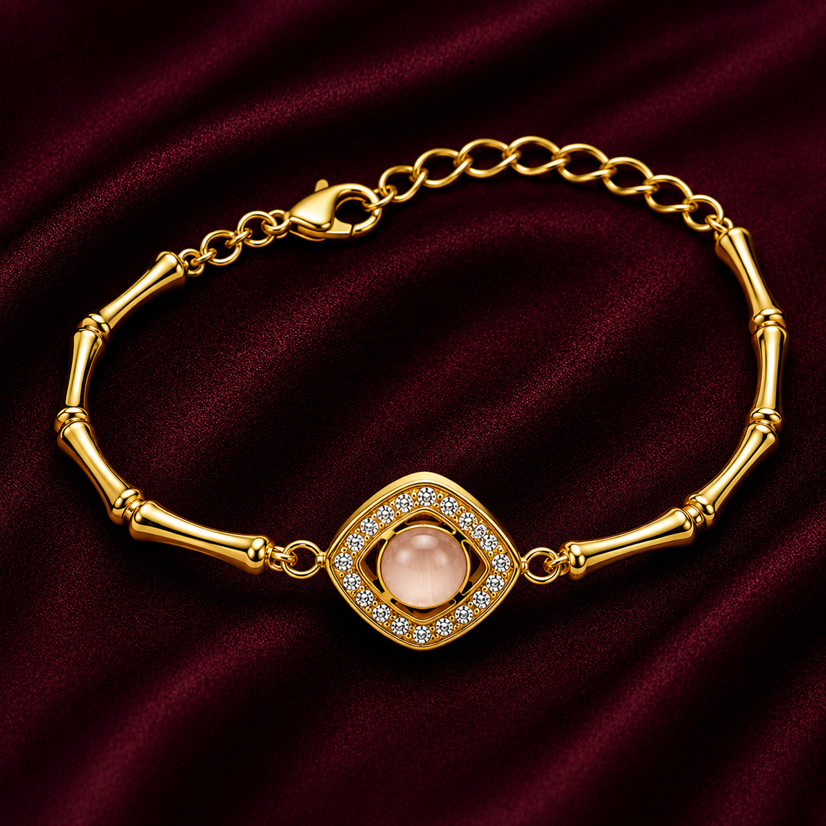 18K Evil Eye Crystal Bracelet