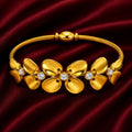 18K Floral Cable Bracelet