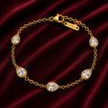 18K Teardrop Crystal Bracelet