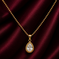 18K Crystal Drop Necklace