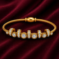 18K Crystal Charm Cable Bracelet