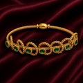 18K Emerald Rope Cable Bracelet