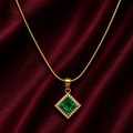 18K Emerald Spark Necklace