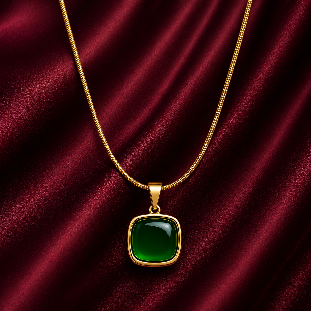 18K Jade Necklace