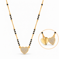 Zivon Celeste 18K Gold Plated Heart Mangalsutra