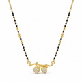 18K Gold Tone Anti-Tarnish Pear-Shaped Pendant Mangalsutra