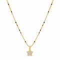 18K Gold Tone Anti-Tarnish Star Pendant Mangalsutra