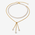 Gold Chain Pearl Necklace