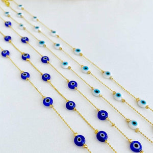 Evil Eye Anklet, Tiny Evil Eye Beaded Anklet, Anklet Bracelet, Dainty